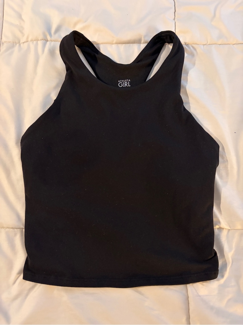 Athleta Girl Racerback tank with shelf bra.